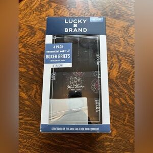 Lucky Brand Boxer Briefs 4-Pack Medium NEW